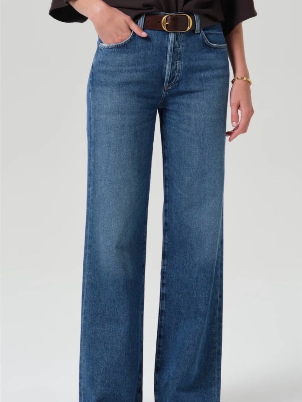 Citizens Of Humanity Annina Blue Straight Leg Jeans